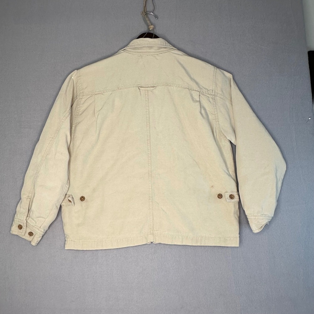 Tommy Bahama Women's Tan Corduroy Full Zip Jacket Collared Buttoned Pockets XS - Picture 6 of 16
